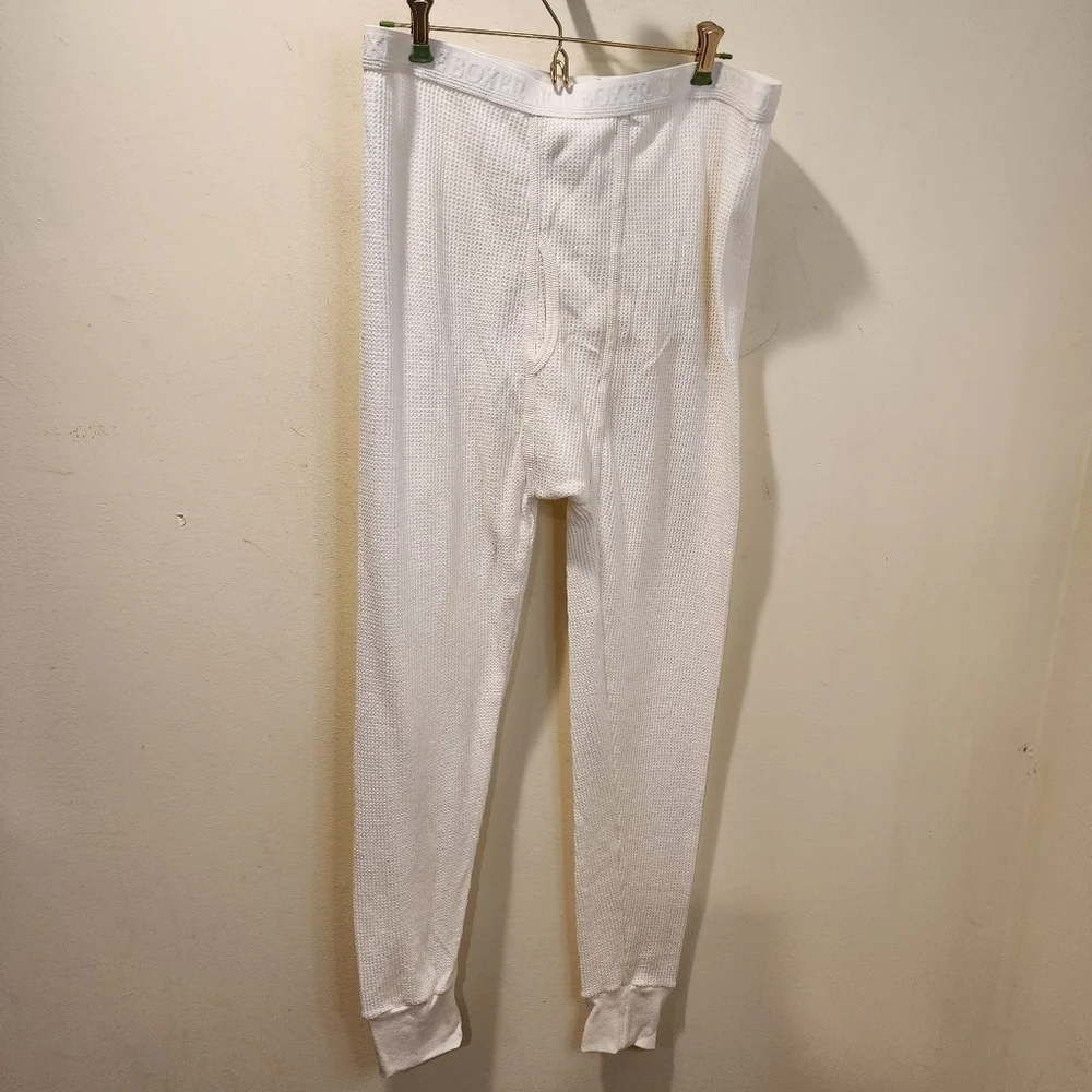 Joe Boxer Men's Off White Thermal Pants size L